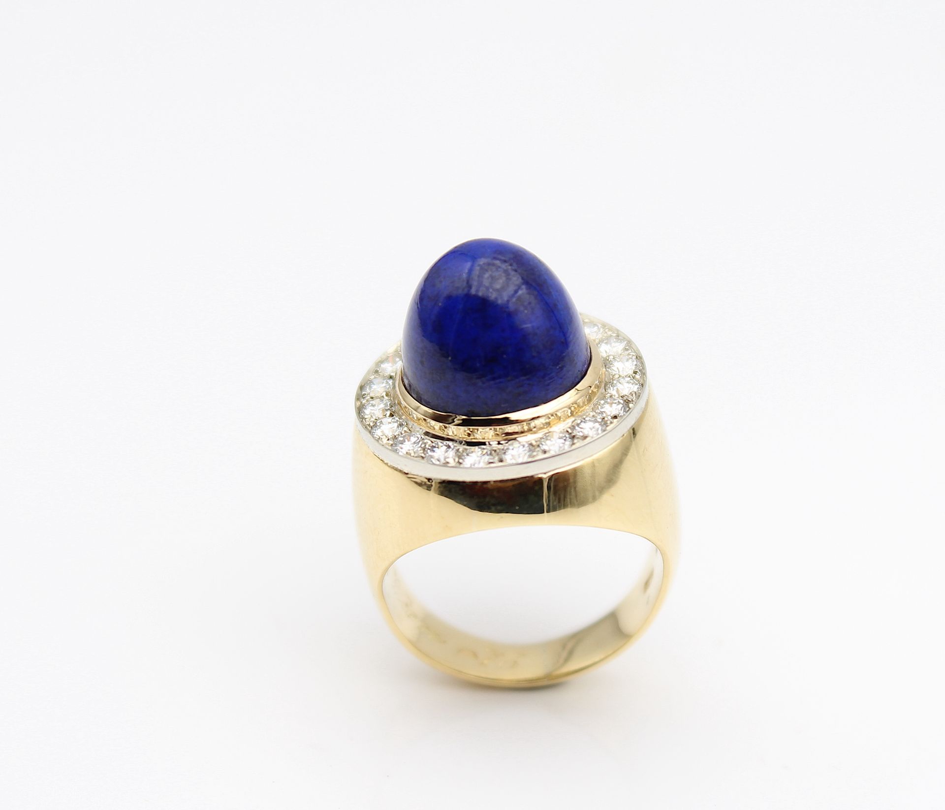 Exklusiver Ring aus Wien mit Lapis lazuli und Brillanten - Bild 3 aus 5