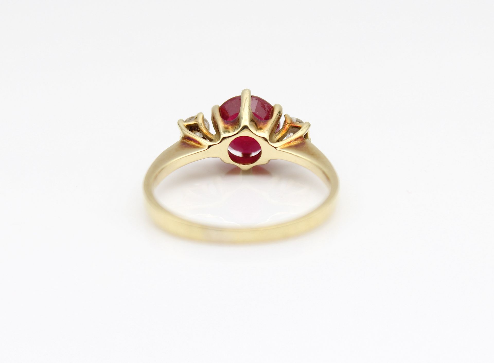 Beautiful ruby ring with brilliants - Image 3 of 3