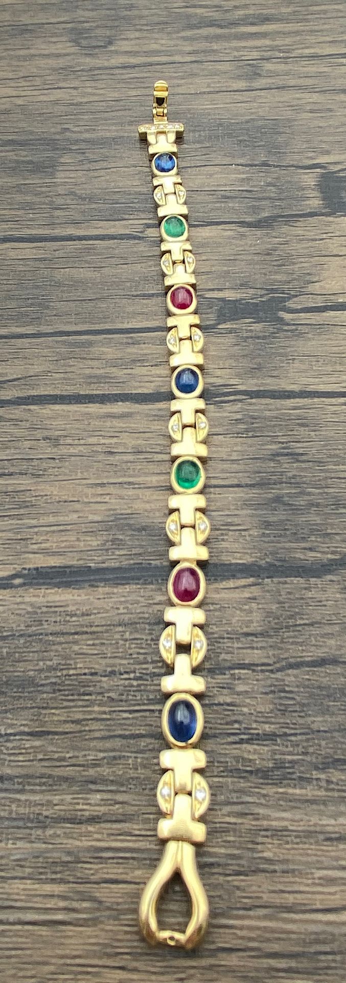 Bracelet with rubies, sapphires, emeralds and diamonds - Image 2 of 6