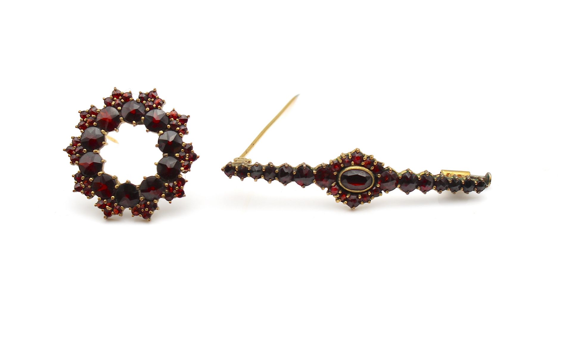 3 beautiful pieces garnet jewelry - Image 2 of 7