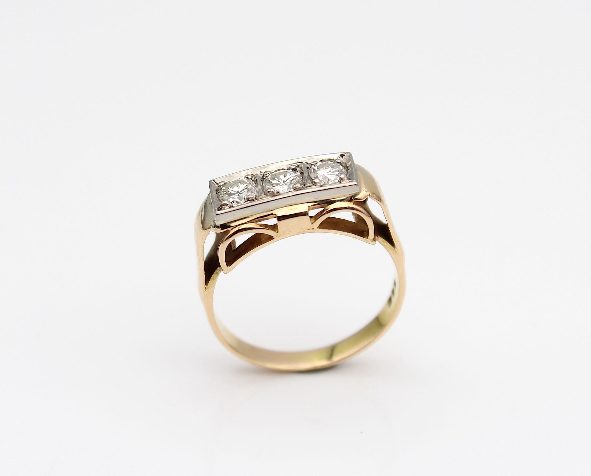 Vintage ring with brilliants - Image 2 of 4