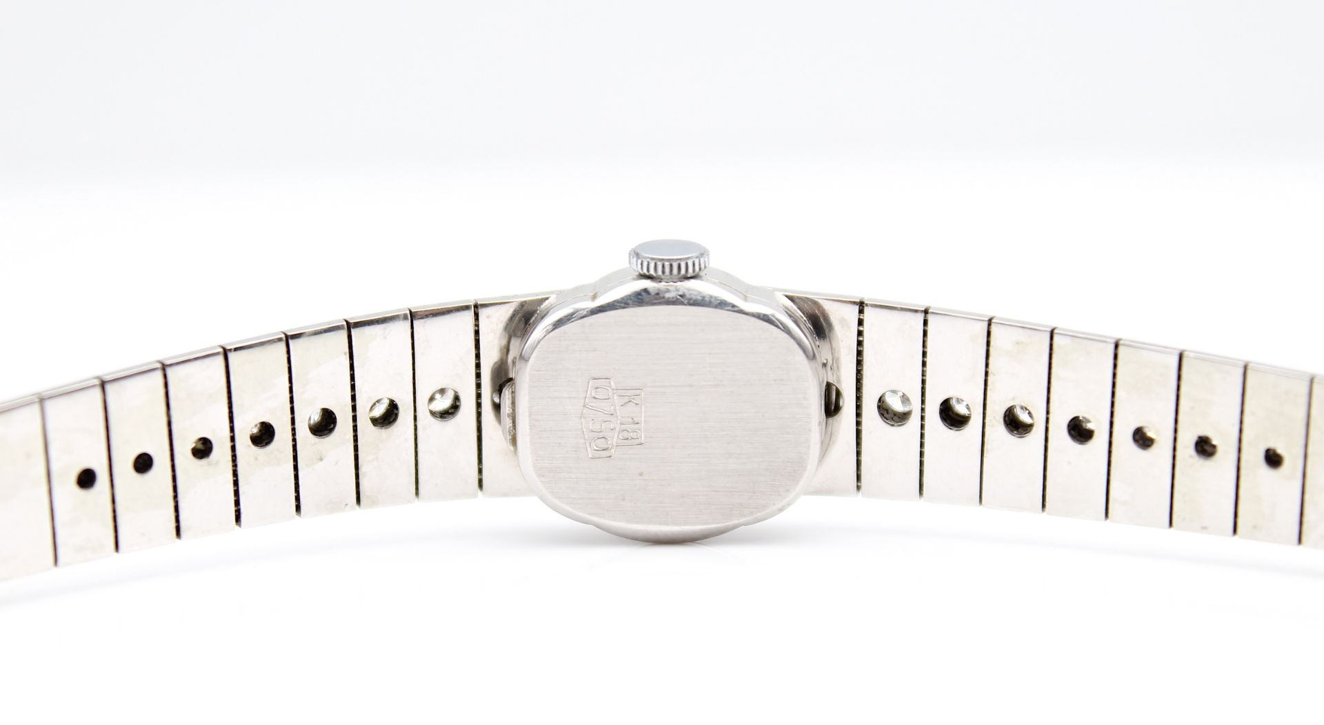 Elegante Vintage Armbanduhr mit Brillanten und Diamanten - Bild 5 aus 5