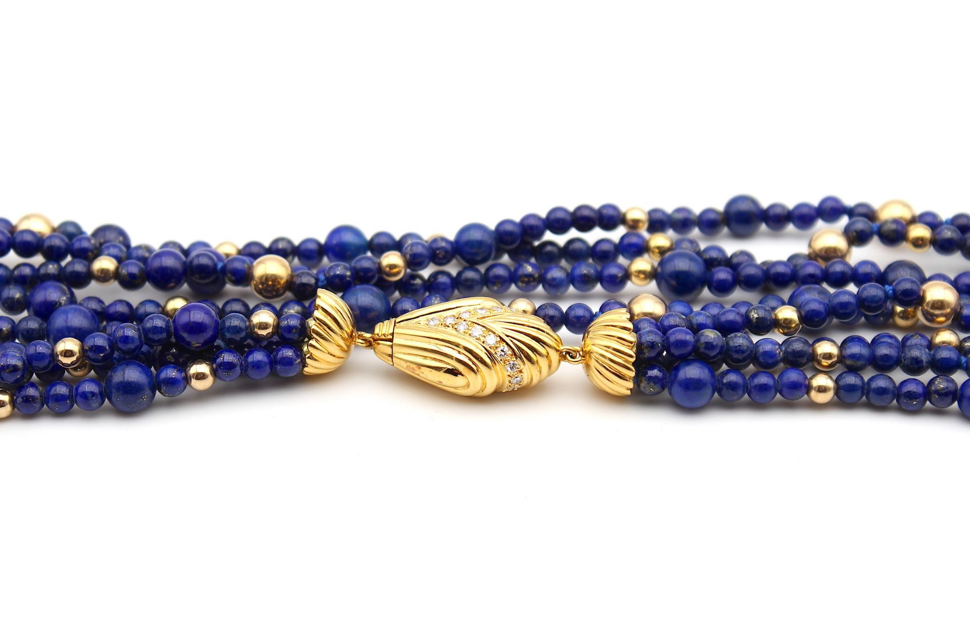 Fantastic long lapis lazuli necklace - Image 2 of 4