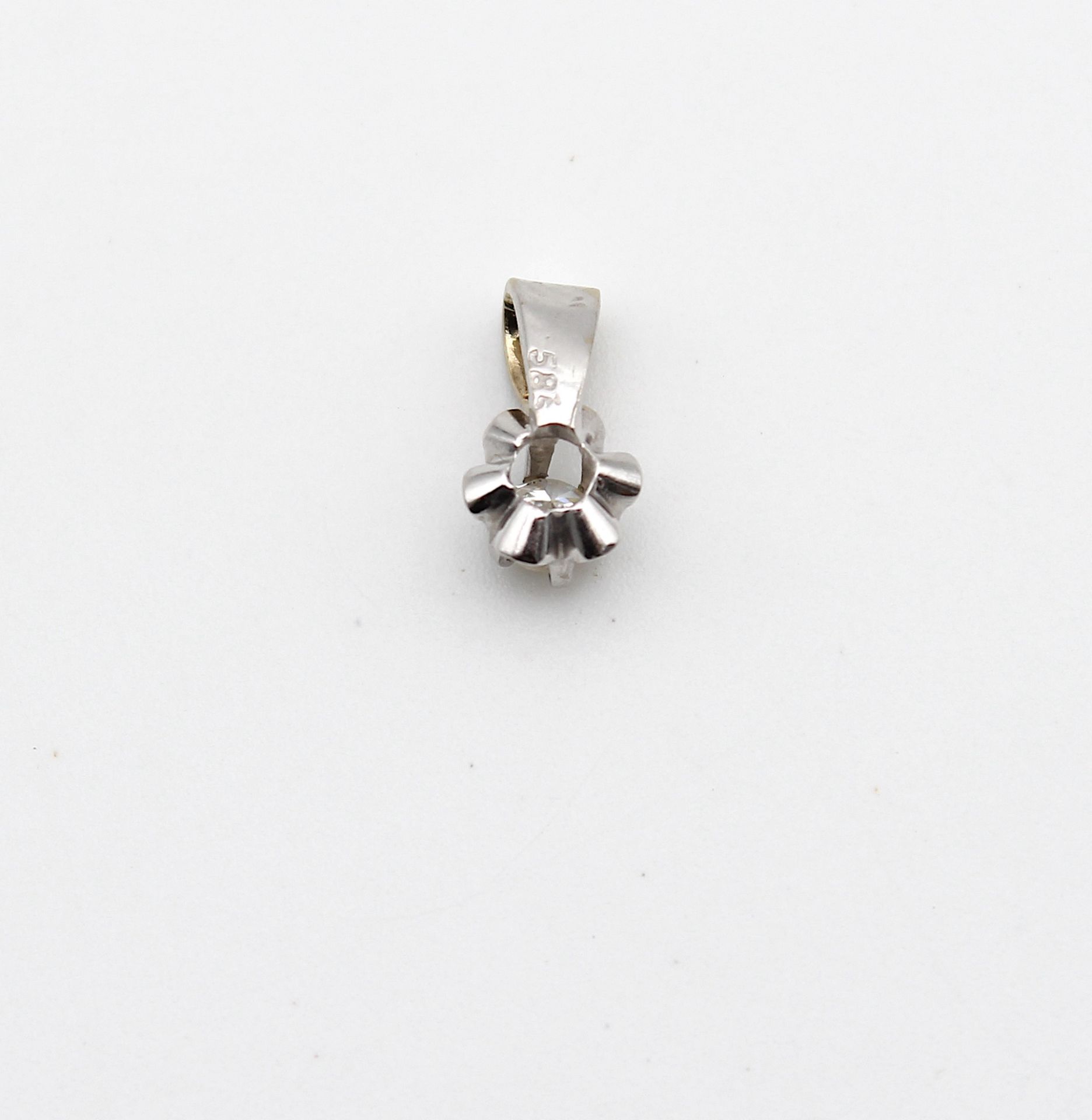 Anhänger mit einem Brillanten ca. 0,10 ct - Bild 3 aus 3