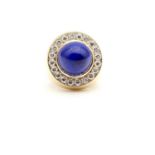 Exklusiver Ring aus Wien mit Lapis lazuli und Brillanten