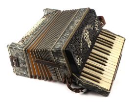 A Frontalini piano accordion, 40cms wide.