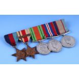 A WWII medal group to include a 1939-45 Star, the Africa Star with North Africa bar and an