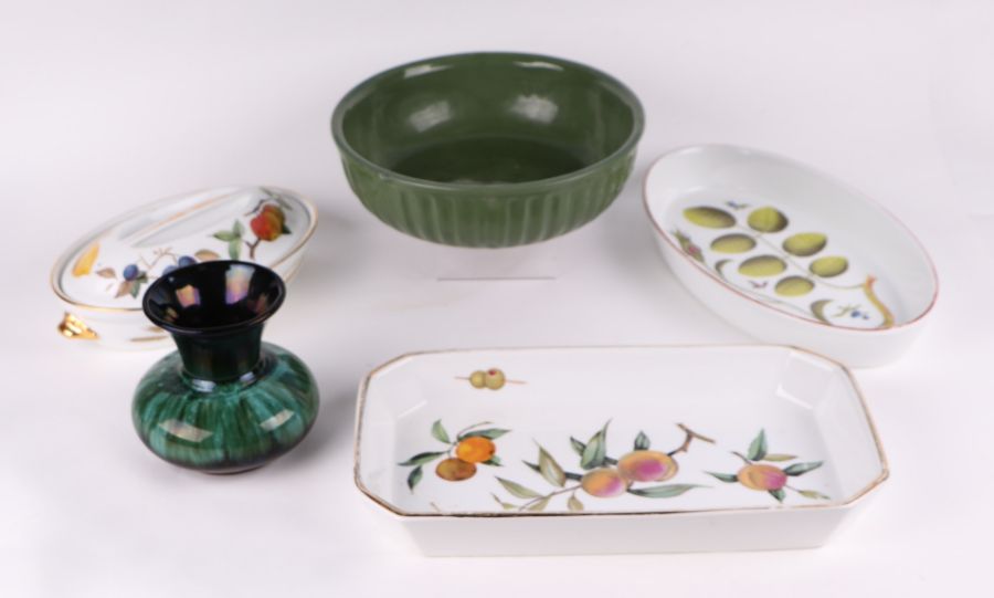 A quantity of assorted Denby Green Wheat table wares to include teapot, water jug and milk jug; - Image 2 of 2