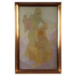 Maria Penn (mid 20th century school) - Study of Two Women - signed & dated '69 lower right, oil on