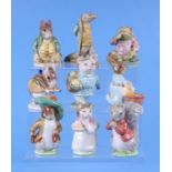 A group of Beswick Beatrix Potter figures to include Sir Issac Newton, Samuel Whiskers and Little
