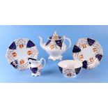 A 19th century Gaudy Welsh part tea set.