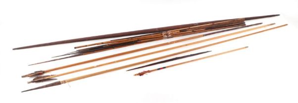 A Native South American bow and arrows.