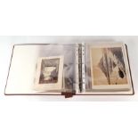 A photograph album containing late 19th century British, European and American photographs, the