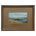 W Gaparne (?) - Landscape Scene of Stonehenge - signed lower right, watercolour, framed & glazed, 23