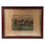 After Finch Mason - a late 19th century hunting scene print with caption lower right, published by