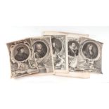 A quantity of 18th and 19th century engravings of famous 16th and 17th century nobility and famous