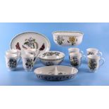 A quantity of Portmeirion Botanic Garden table wares to include mugs, dishes and similar items.