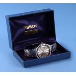 A 1970's Tissot Automatic Seastar gentleman's wristwatch, the silvered dial with baton indices,