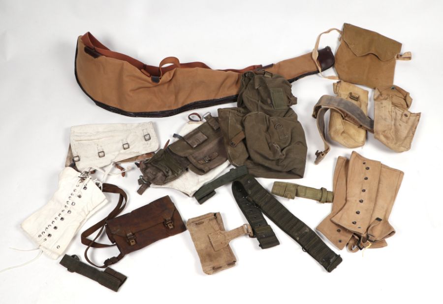 A quantity of assorted military webbing items to include haversacks, kit bags and other similar - Image 3 of 3