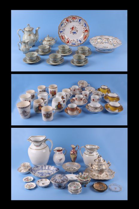 A large quantity of mixed ceramics to include 18th and 19th century Commemorative ware and a
