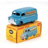 A Dinky Toys no. 481 Bedford 10cwt van inn blue with Ovaltine and Ovaltine Biscuits livery, boxed.