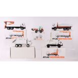 A small collection of Atlas Weyhausen Commercial vehicles including a six-wheel lorry with Hiab,