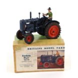 A Britains - Farm Series - Set 127F Fordson Major tractor with driver in green shirt, boxed.