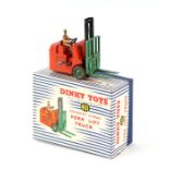 A Dinky Toys no. 401 Coventry Climax forklift truck, in orange and green, boxed.Condition