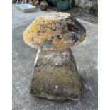 A staddle stone, 79cms high.