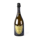A bottle of Moet et Chandon Dom Perignon 1999 vintage champagne.