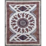 An Iranian Esfahan traditional cotton hand printed wall hanging, 140 by 200cms.