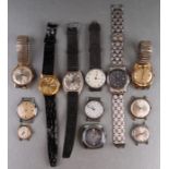 A group of vintage watches to include Ingersoll, Fero, Cauny and Sekonda.