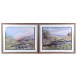 C Dagnall (modern British) - Mountain Landscape - watercolour, signed lower left, 37 by 29cms;