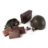 Assorted militaria including a Royal Navy Reserve and a Bath Unit Sea Cadet Corps "TS AVON" rubber