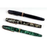 Three vintage fountain pens to include Conway Stewart, Watermans and Parker Vacumatic (3).