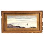 Victorian school - Seascape with Fishing Boats - indistinctly signed lower left, watercolour, framed