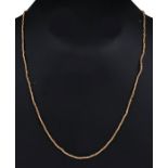An Italian 18ct gold necklace, stamped '750', 8.2g.