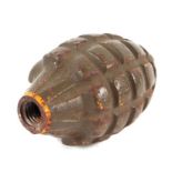 An inert US Pineapple grenade, stamped AF on the side. 9cms (3.5ins) high