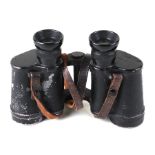 A pair of WWII German military Dienstglas 6x30 binoculars.