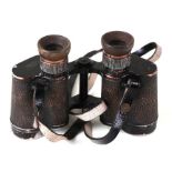 A pair of WWII German military Dienstglas 6x30 Carl Zeiss Jenna binoculars.