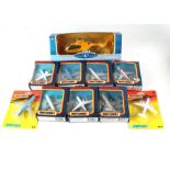 A group of Matchbox Sky Busters diecast aeroplanes, boxed (8); together with a Realtoy Collection