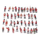 A large quantity of painted lead military bandsmen and other figures, various regiments and periods,