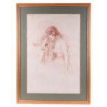 Zsuzsi Roboz (1929-2012) - Sketch of a Naked Female - signed lower left, framed & glazed, 36 by
