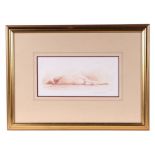 20th century school - Study of a Reclining Female Nude - lithograph, indistinctly signed in pencil