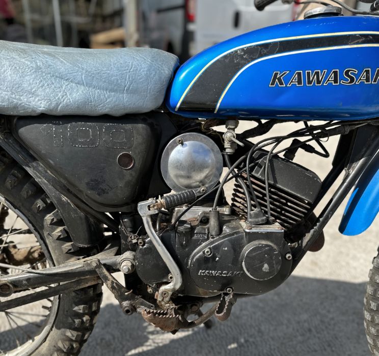 A 1973 Kawasaki KE100 Trail bike for sympathetic commissioning or restoration. The motorcycle - Image 4 of 7