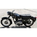 A 1958 AJS 16MS 350cc single, registration no. YTT804, engine no. 58/16MS 33088, black. This AJS