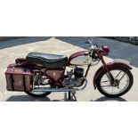 A 1958 BSA Bantam D5 175cc registration no. 815 BHW, frame no. FD52958, engine no. ED5B2387, maroon.