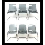 A set of six Ikea Tobias chairs designed by Carl Ojerstom