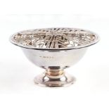 A Millennium Collection Limited Edition silver Millennium Rose Bowl, number 55/500 for A. Edward