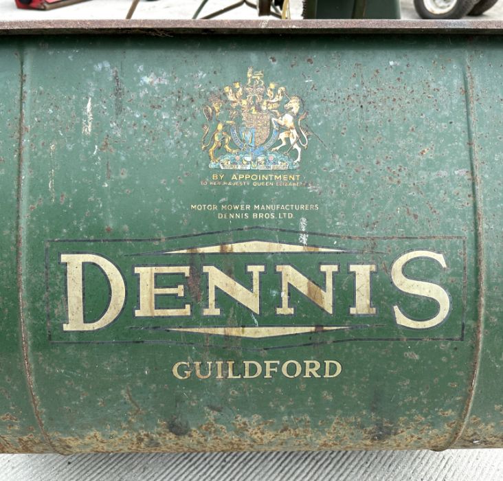 A Dennis of Guildford 36ins self propelled groundsman's lawnmower, the premier MK I with grass box - Image 5 of 8